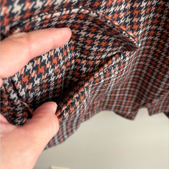 Maeve by Anthropologie Asymmetrical Houndstooth Blazer Jacket Size XS - Picture 6 of 10